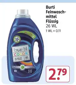 Rossmann Burti feinwaschmittel flüssig Angebot