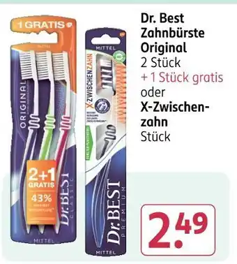 Rossmann Dr. best zahnbürste original oder x-zwischenzahn Angebot