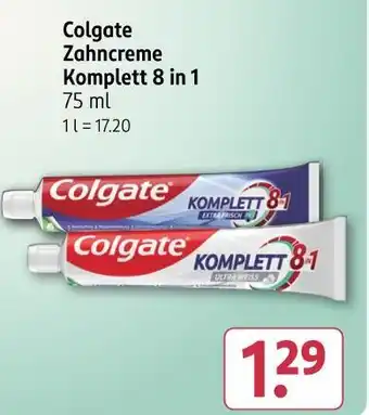 Rossmann Colgate zahncreme komplett 8 in 1 Angebot