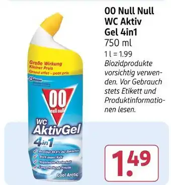 Rossmann 00 null null wc aktiv gel 4in1 Angebot