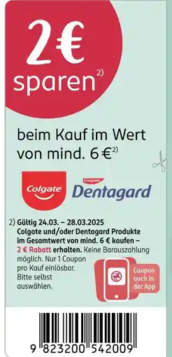 Rossmann Colgate dentagard Angebot