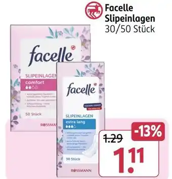 Rossmann Rossmann facelle slipeinlagen Angebot