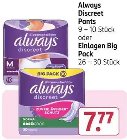 Rossmann Always always discreet pants Angebot