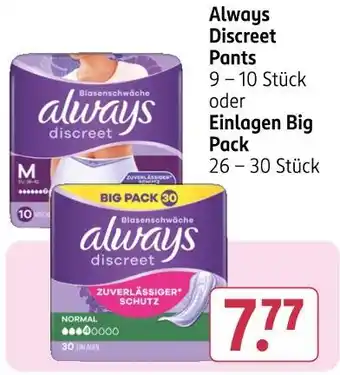 Rossmann Always always discreet pants Angebot