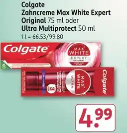 Rossmann Colgate zahncreme max white expert original ultra multiprotect Angebot