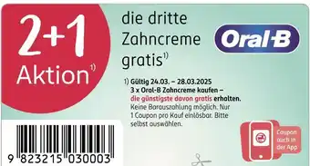 Rossmann Oral-b zahncreme Angebot