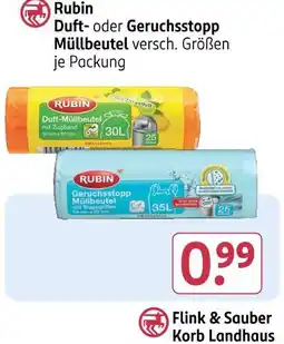 Rossmann Rubin duft- oder geruchsstopp müllbeutel Angebot