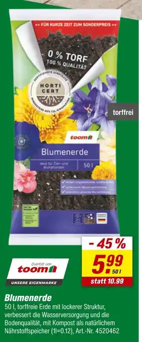 toom Baumarkt Toom blumenerde Angebot