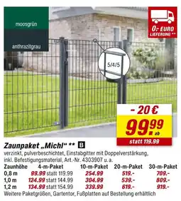 toom Baumarkt Zaunpaket michl Angebot