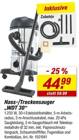 toom Baumarkt Nass-/trockensauger wdt 30 Angebot