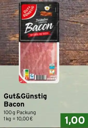 CAP Markt Gut&Günstig Bacon Angebot