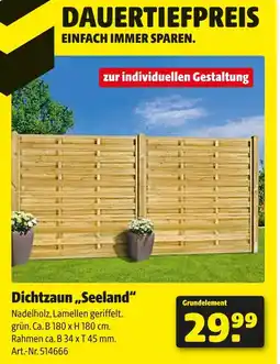 Hagebau Dichtzaun seeland Angebot