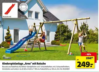 Hagebau Mr. gardener kinderspielanlage arno mit rutsche Angebot