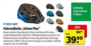 Hagebau Fischer fahrradhelm urban plus Angebot