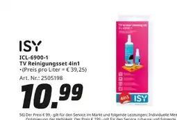 MediaMarkt Isy tv reinigungsset 4in1 Angebot