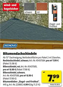 Hagebau Renovo bitumendachschindeln Angebot