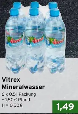 CAP Markt Vitrex Mineralwasser Angebot