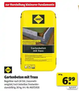 Hagebau Sakret gartenbeton mit trass Angebot