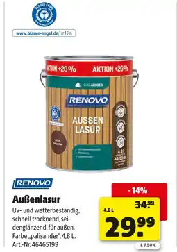 Hagebau Renovo außenlasur Angebot