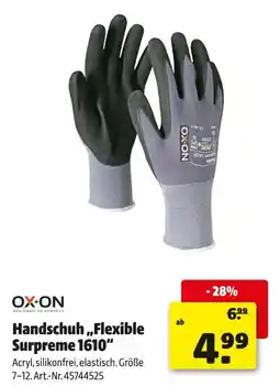 Hagebau Ox-on handschuh flexible surpreme 1610 Angebot