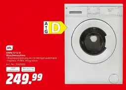 MediaMarkt Ok. owm 5112 d waschmaschine Angebot