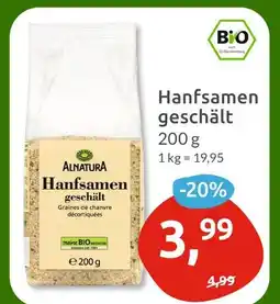 Budni Alnatura hanfsamen geschält Angebot