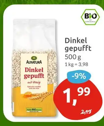 Budni Alnatura dinkel gepufft Angebot