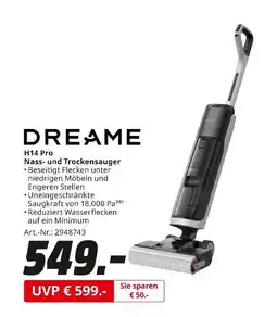 MediaMarkt Dreame h14 pro nass- und trockensauger Angebot