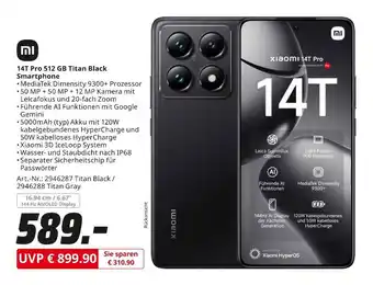 MediaMarkt Xiaomi 14t pro smartphone Angebot