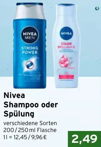 CAP Markt Nivea Shampoo oder Spülung Angebot