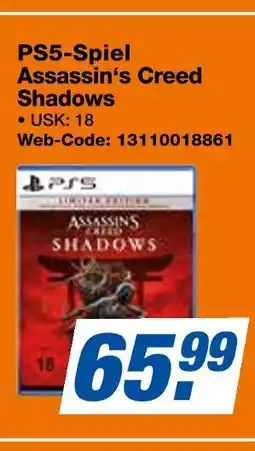 Expert Ps5-spiel assassin's creed shadows Angebot