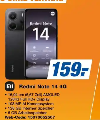 Expert Redmi note 14 4g smartphone Angebot