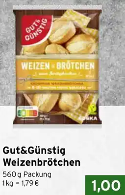 CAP Markt Gut&Günstig Weizenbrötchen Angebot