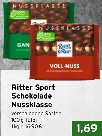 CAP Markt Ritter Sport Schokolade Nussklasse Angebot