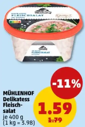 PENNY MÜHLENHOF Delikatess Fleischsalat Angebot