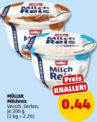 PENNY MÜLLER Milchreis Angebot