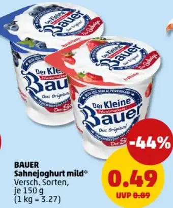 PENNY BAUER Sahnejoghurt mild Angebot