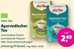 Biomarkt YOGI TEA Ayurvedischer Tee Angebot