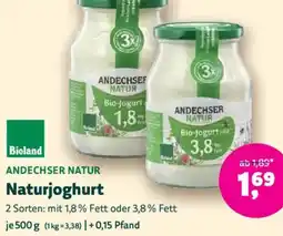 Biomarkt ANDECHSER NATUR Naturjoghurt Angebot