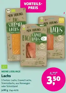 Biomarkt MEINE LIEBLINGE Lachs Angebot