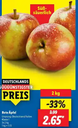 Lidl Rote Äpfel Angebot