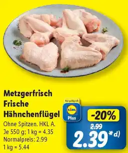 Lidl Metzgerfrisch Frische Hähnchenflügel Angebot