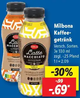 Lidl Milbona Kaffeegetränk Angebot