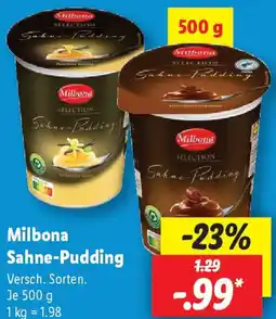 Lidl Milbona Sahne-Pudding Angebot