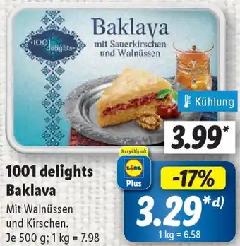 Lidl 1001 delights Baklava Angebot