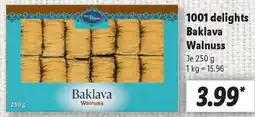 Lidl 1001 delights Baklava Walnuss Angebot