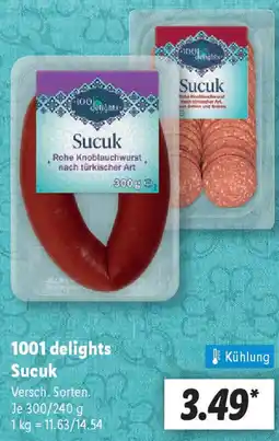 Lidl 1001 delights Sucuk Angebot