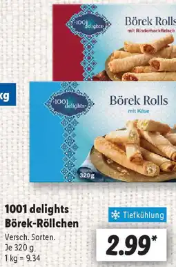 Lidl 1001 delights Börek-Röllchen Angebot