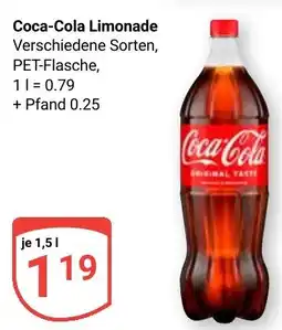 Globus Coca-Cola Limonade Angebot