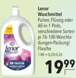 CITTI Markt Lenor Waschmittel Angebot